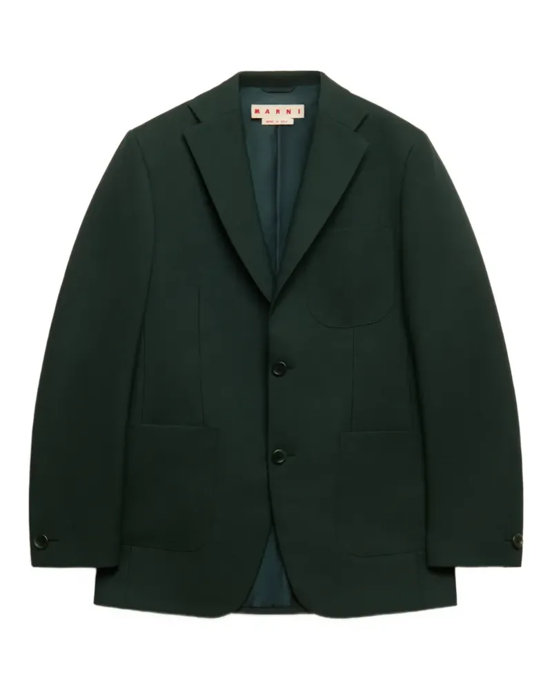 Marni deep-green techno-fabric jacket - Grün Grün