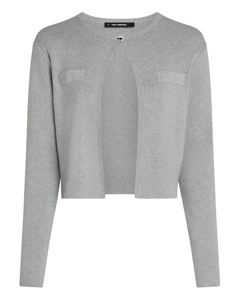 Karl Lagerfeld Ikon Cardigan - Grau Grau