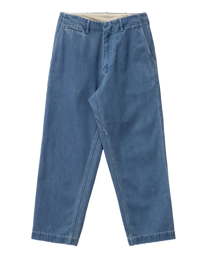 nanamica Jeans mit weitem Bein - Blau Blau