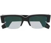 Sonnenbrille mit Logo-Print - Schwarz