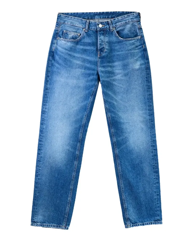 Karl Lagerfeld Straight-Leg-Jeans mit Logo-Patch - Blau Blau