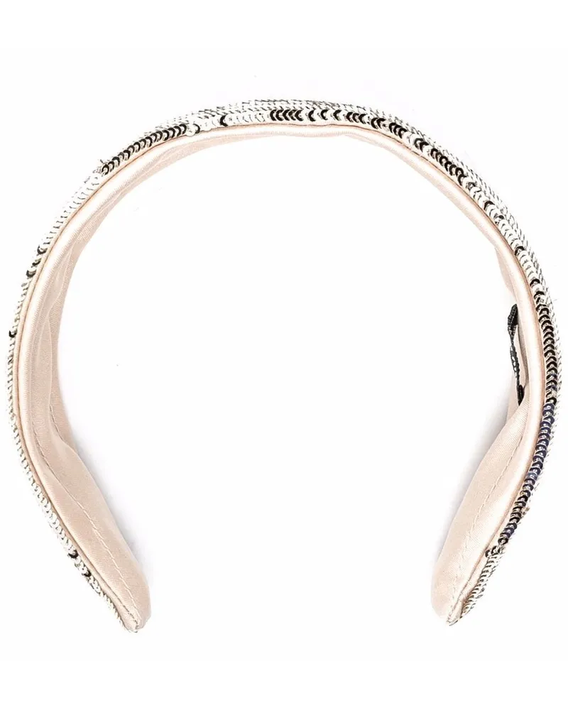 Miu Miu Haarreif mit Pailletten - Gold Gold