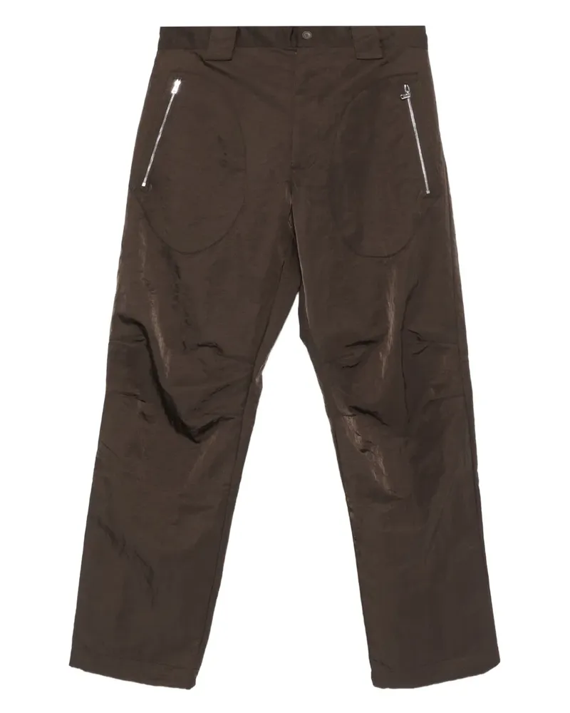 RANRA Hose mit Reißverschlusstasche - Braun Braun