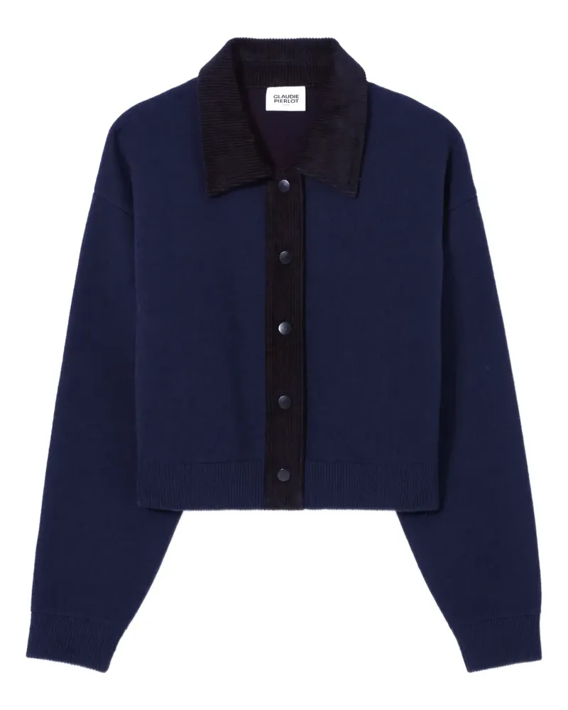 Claudie Pierlot Cardigan mit Kragen - Blau Blau