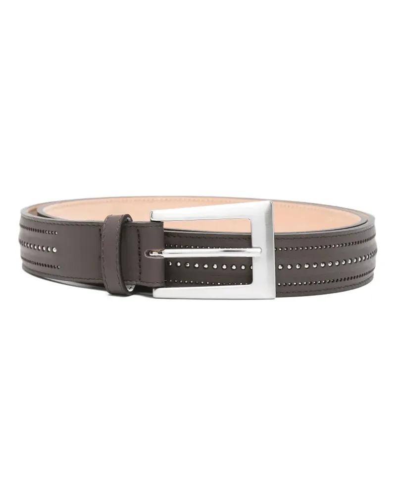 Peserico Gürtel mit Nieten - Braun Braun