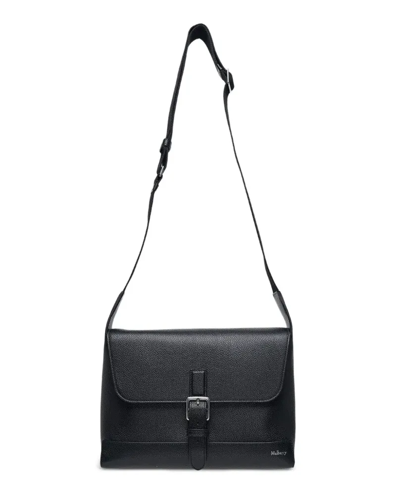 Mulberry Chiltern Kuriertasche mit Schnalle - Schwarz Schwarz