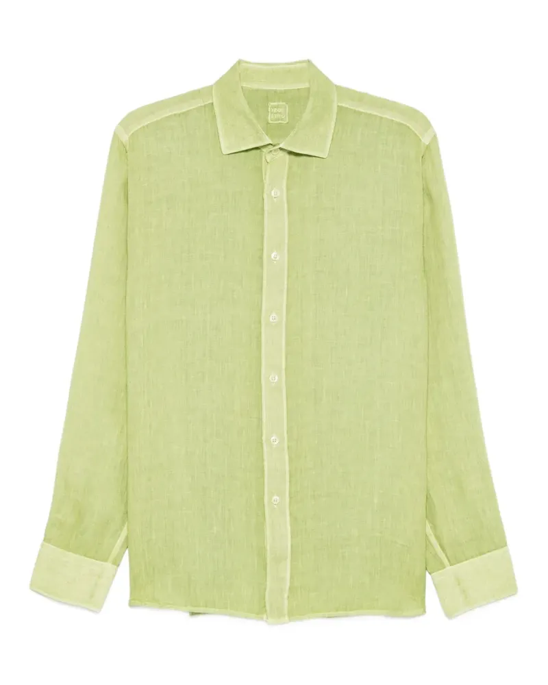 120% Lino long-sleeve shirt - Grün Grün