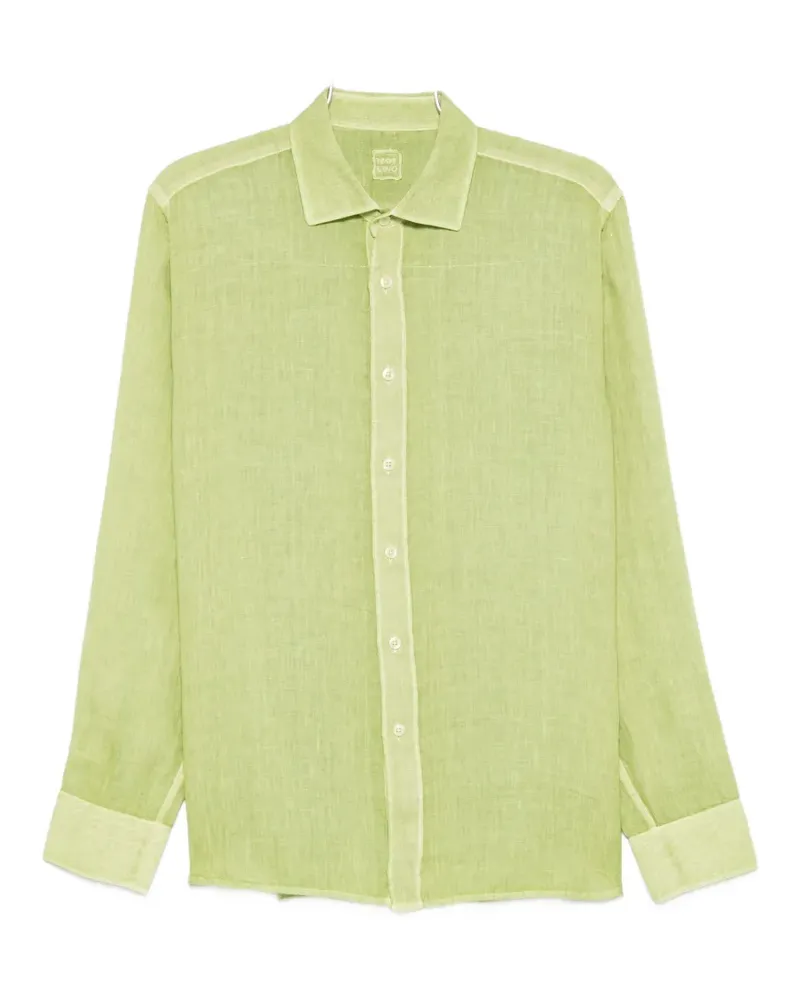 120% Lino long-sleeve shirt - Grün Grün
