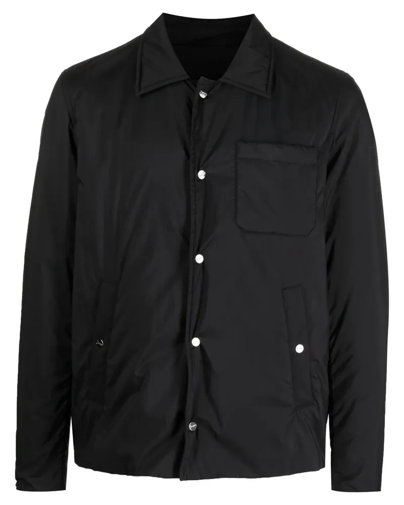Herno Jacke mit Knopfleiste - Schwarz Schwarz