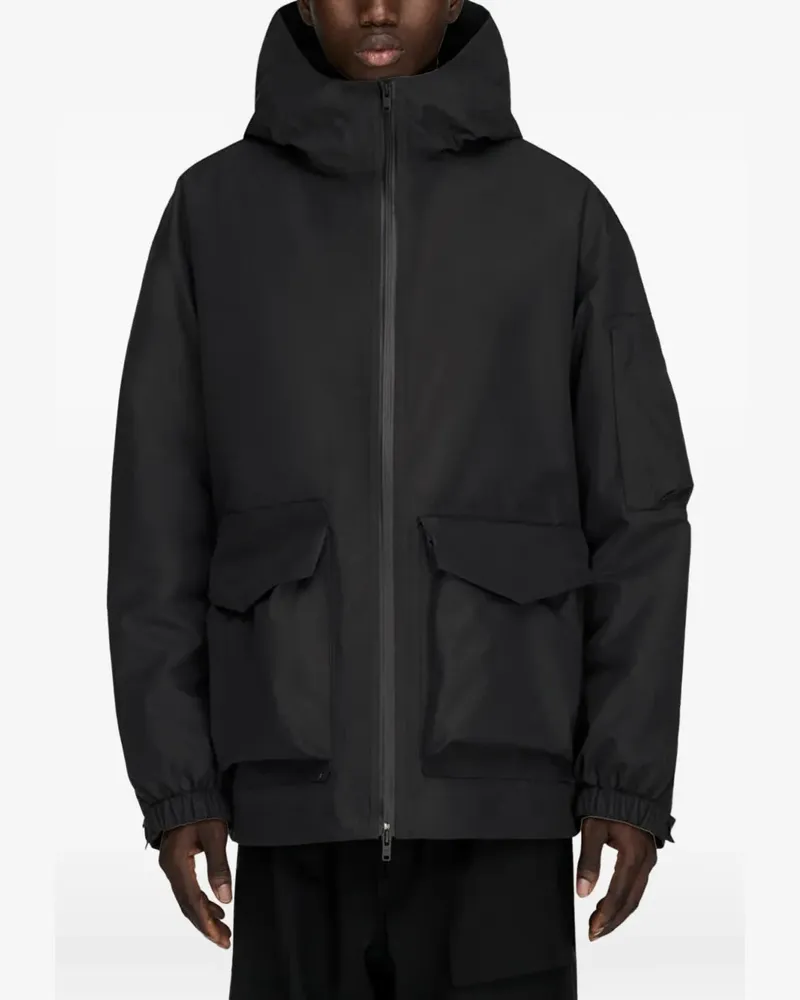 Y-3 GTX padded hooded jacket - Schwarz Schwarz