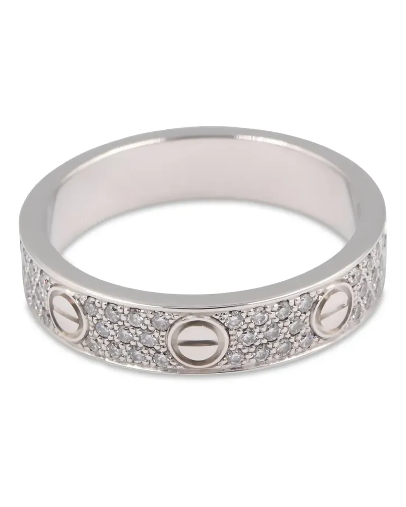 Cartier 2010s mini Love diamond ring - Silber Silber