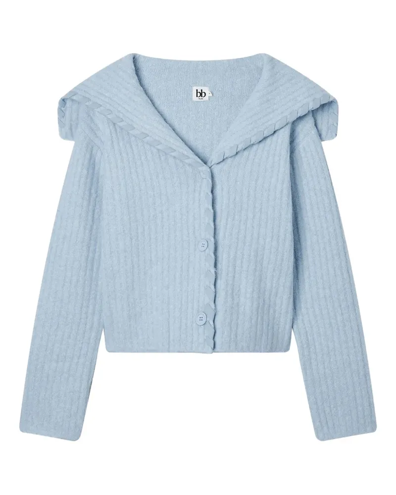 b+ab Cardigan mit Knopfverschluss - Blau Blau