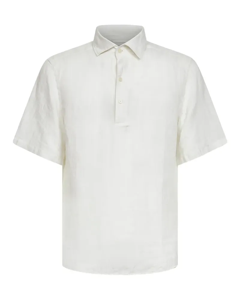 MC2 Saint Barth Raphael linen polo shirt - Nude Nude