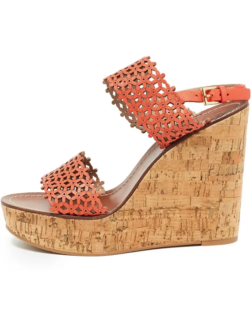 Tory Burch Pre-owned Wedge-Sandalen - Orange Orange