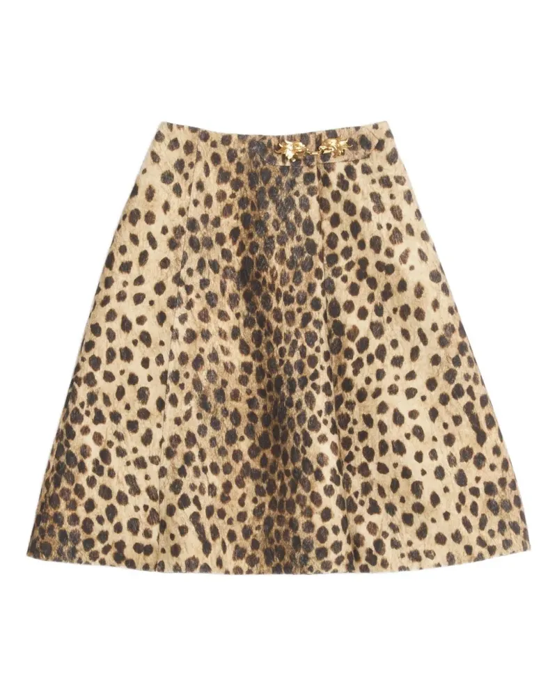 Valentino Garavani Jaguar Spots Wollrock - Nude Nude