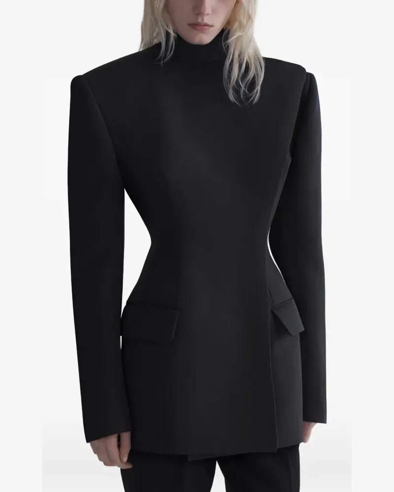 Thierry Mugler Uniform-Jacke - Schwarz Schwarz