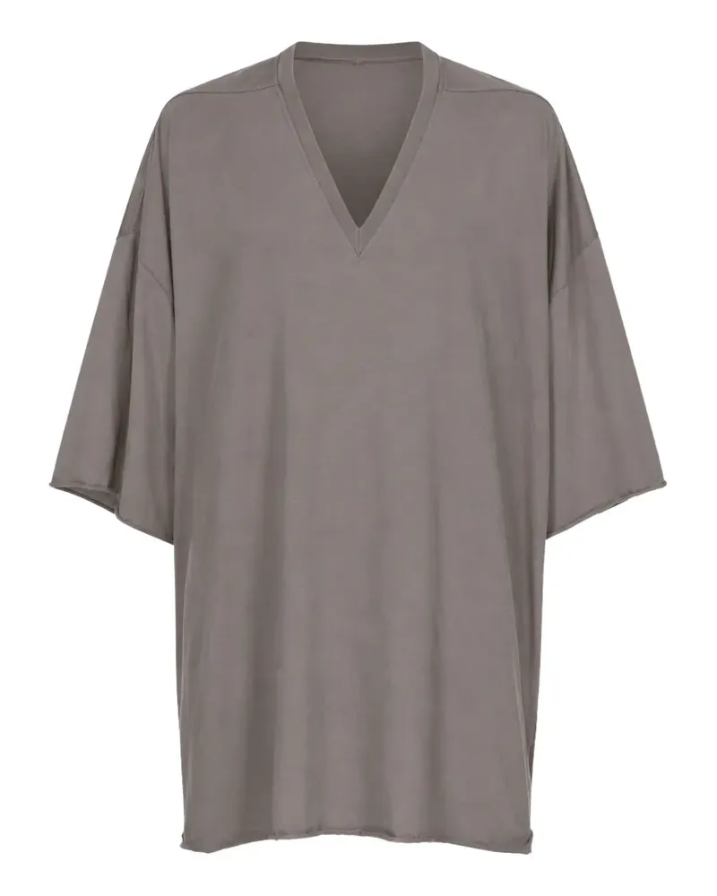 Rick Owens V TOMMY T raw-cut T-shirt - Grau Grau