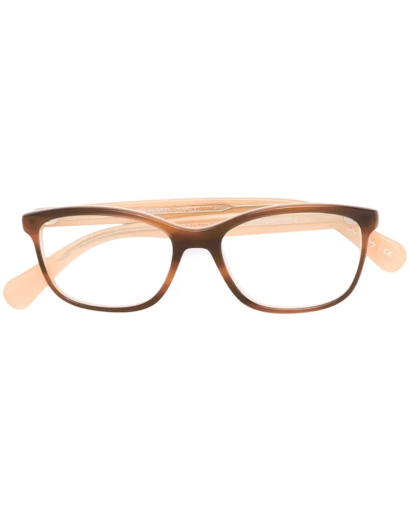 Oliver Peoples Follies' Brille in Schildpattoptik - Braun Braun