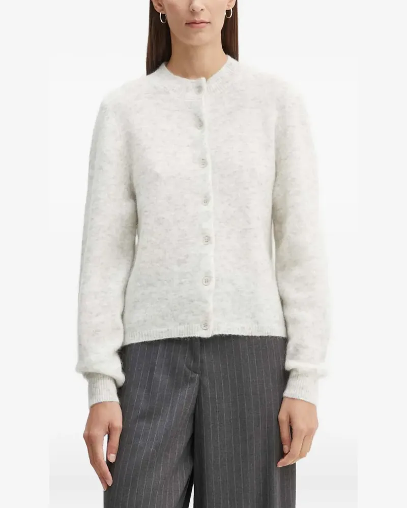 Gestuz Geknöpfter Pullover - Weiß Weiß