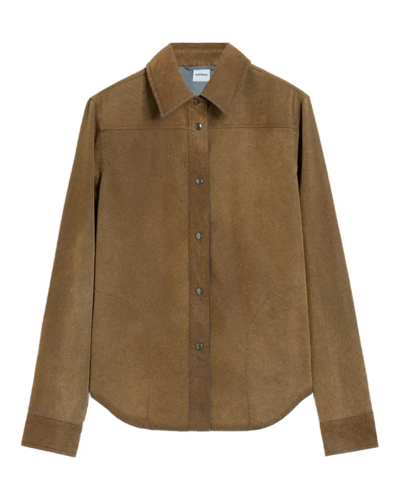 ASPESI button front shirt - Braun Braun