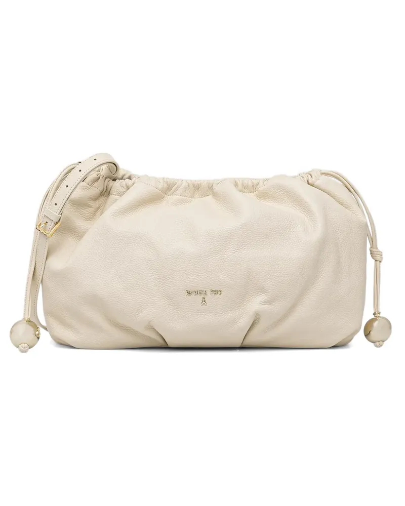 Patrizia Pepe Bubble drawstring-detail bag - Weiß Weiß