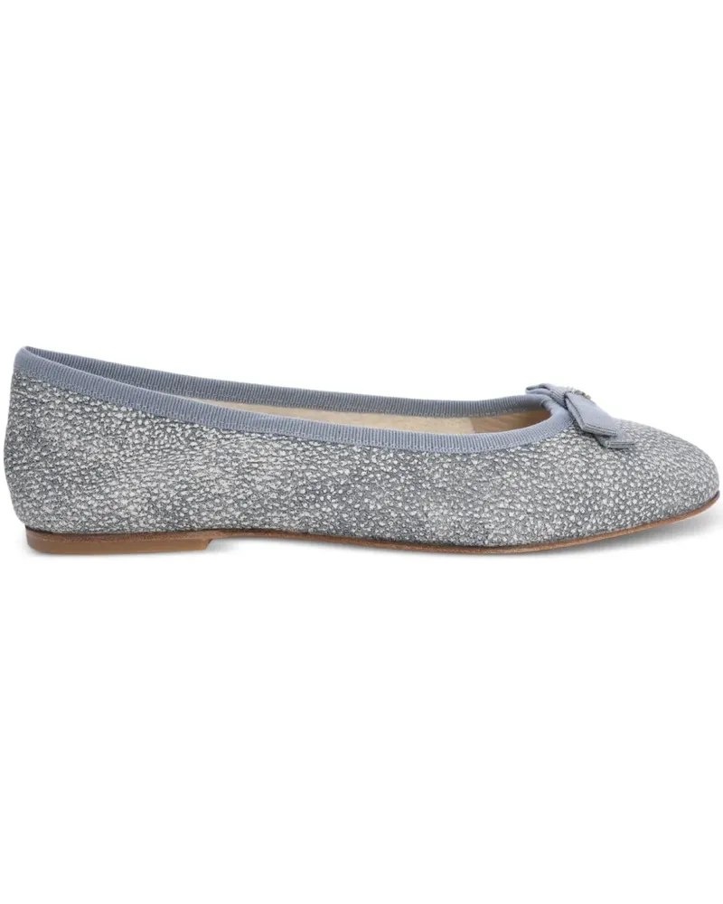Casadei Ballerinas mit Schleifendetail - Grau Grau