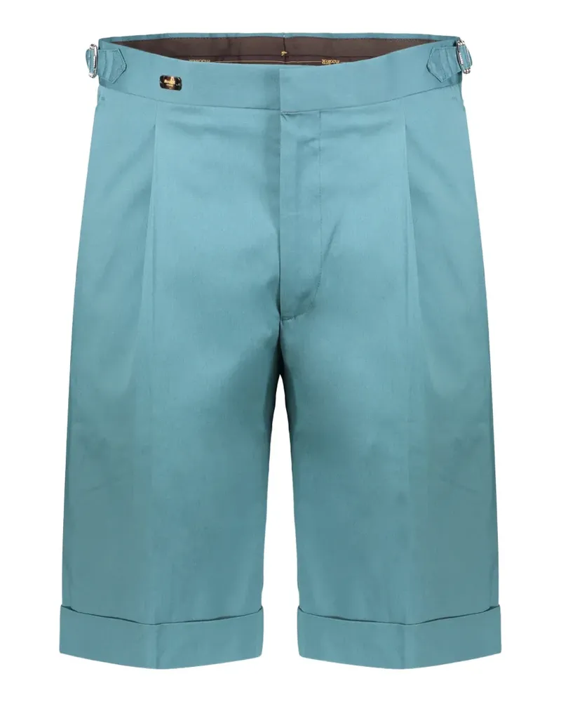 MOORER Manfredi Shorts mit Umschlag - Blau Blau