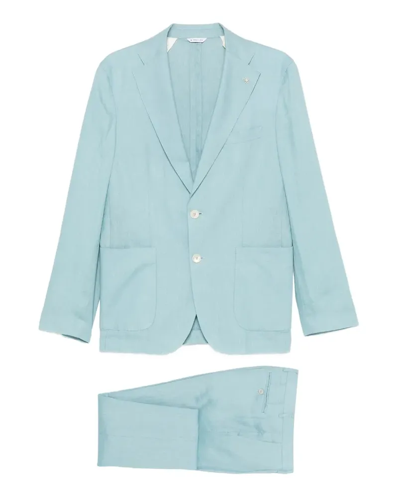 Manuel Ritz straight-leg suit - Blau Blau