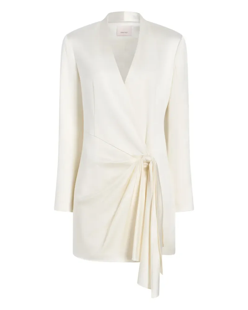 Cinq à Sept Irma Minikleid mit Knoten - Weiß Weiß