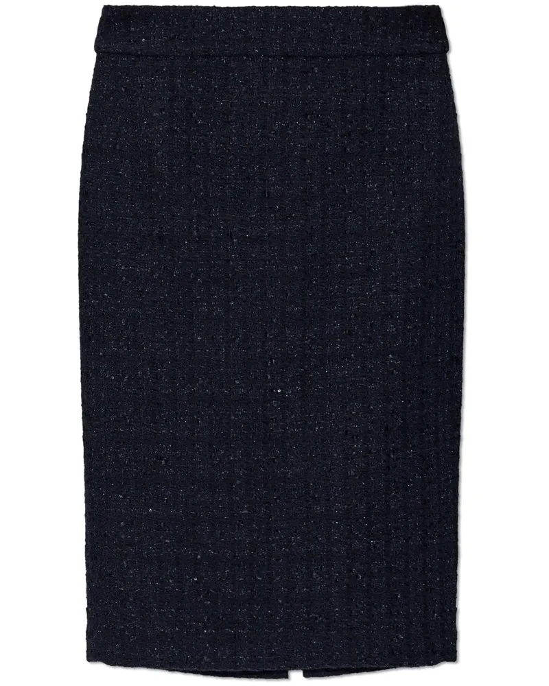 Emporio Armani Rock aus Tweed - Blau Blau