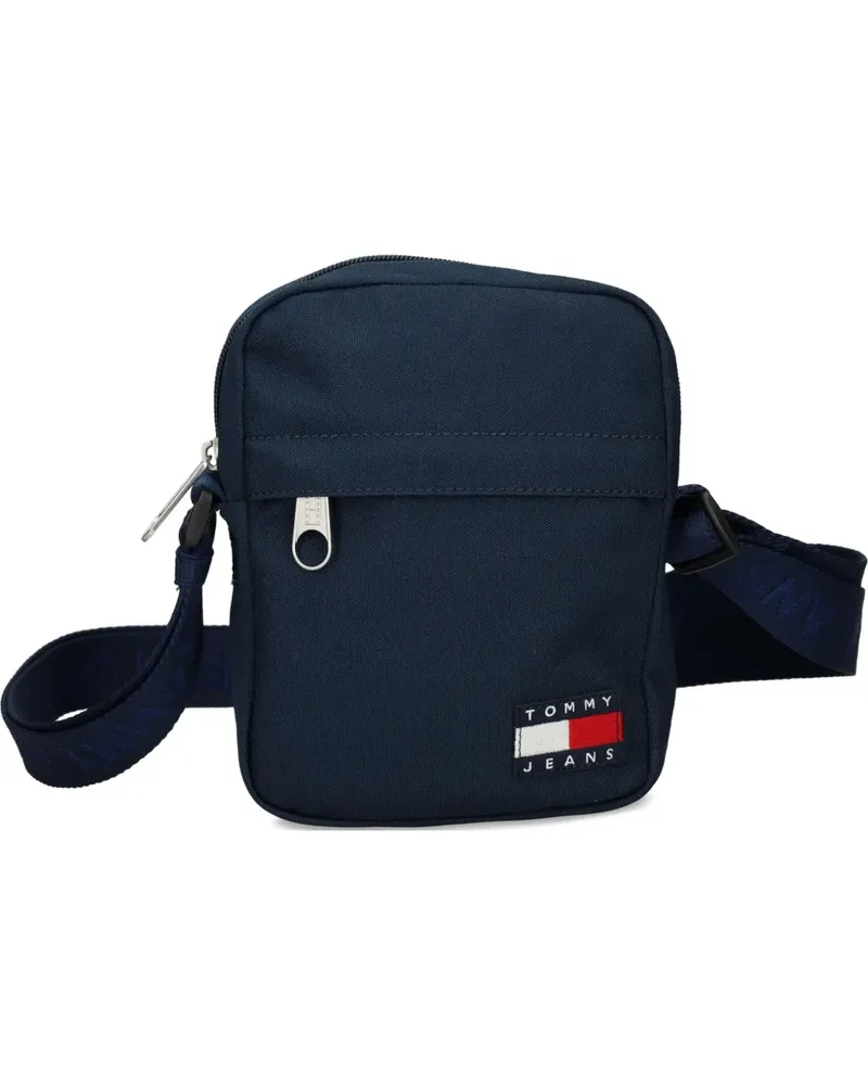 Tommy Hilfiger logo zip messenger bag - Blau Blau