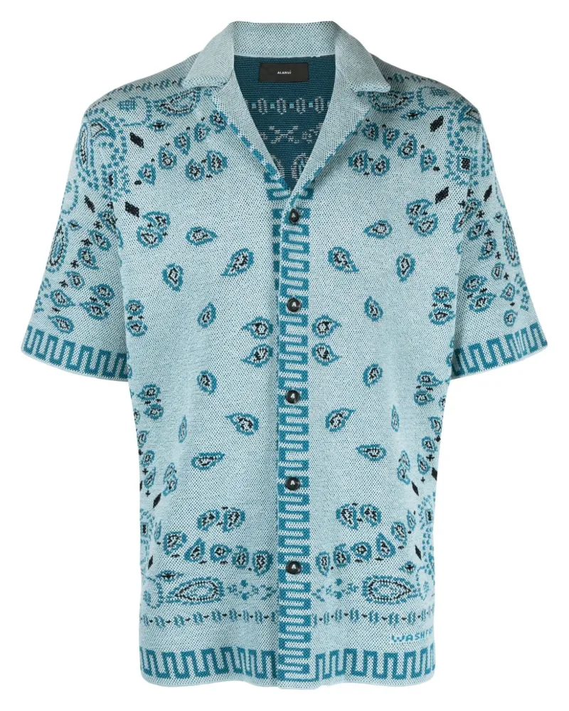 Alanui Hemd aus Bandana-Jacquard - Blau Blau
