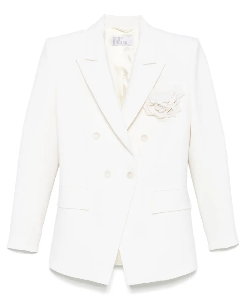 Giuseppe di Morabito Sakko mit Anstecknadel - Weiß Weiß