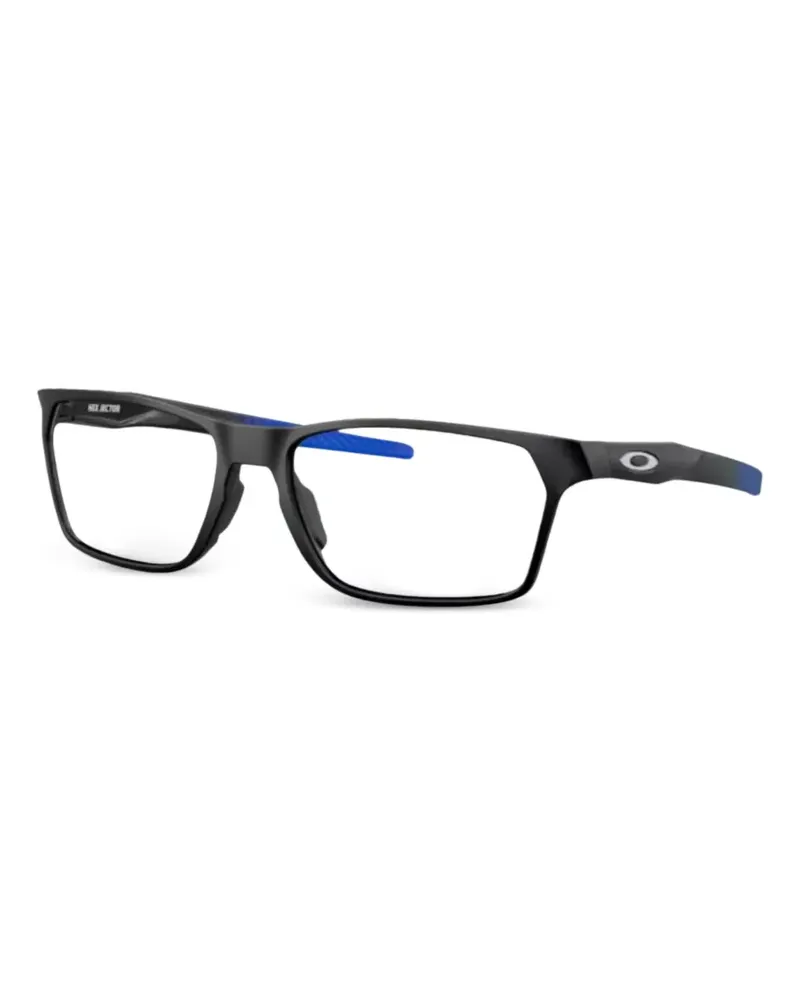Oakley rectangle-frame glasses - Schwarz Schwarz
