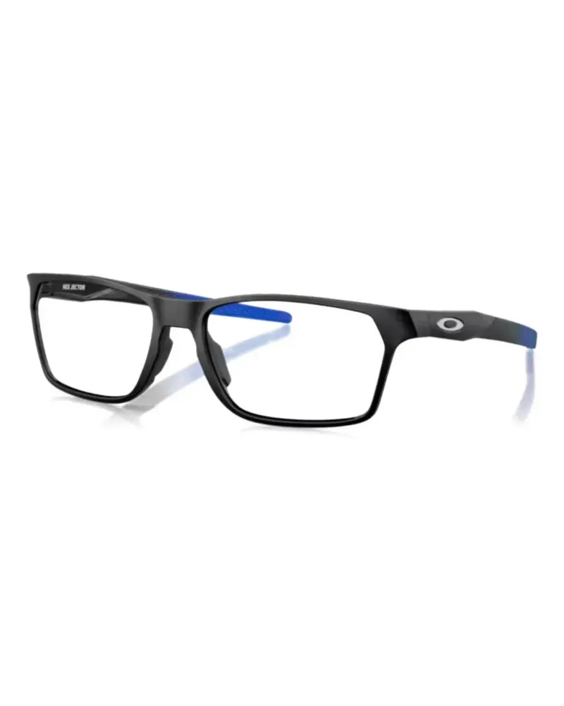 Oakley rectangle-frame glasses - Schwarz Schwarz