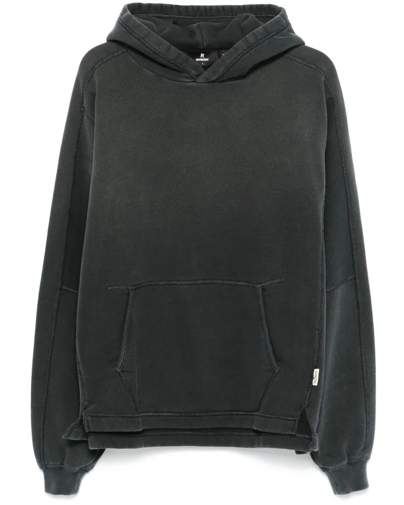 REPRESENT Hoodie mit Nahtdetail - Schwarz Schwarz