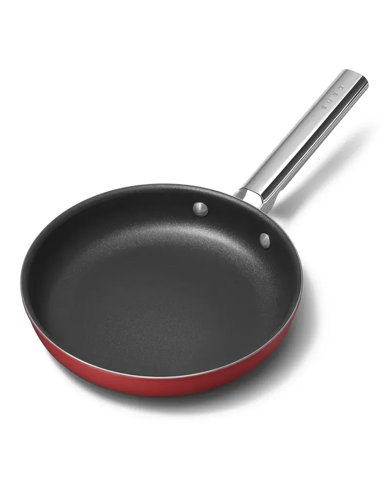 Smeg Bratpfanne aus Edelstahl - Rot Rot
