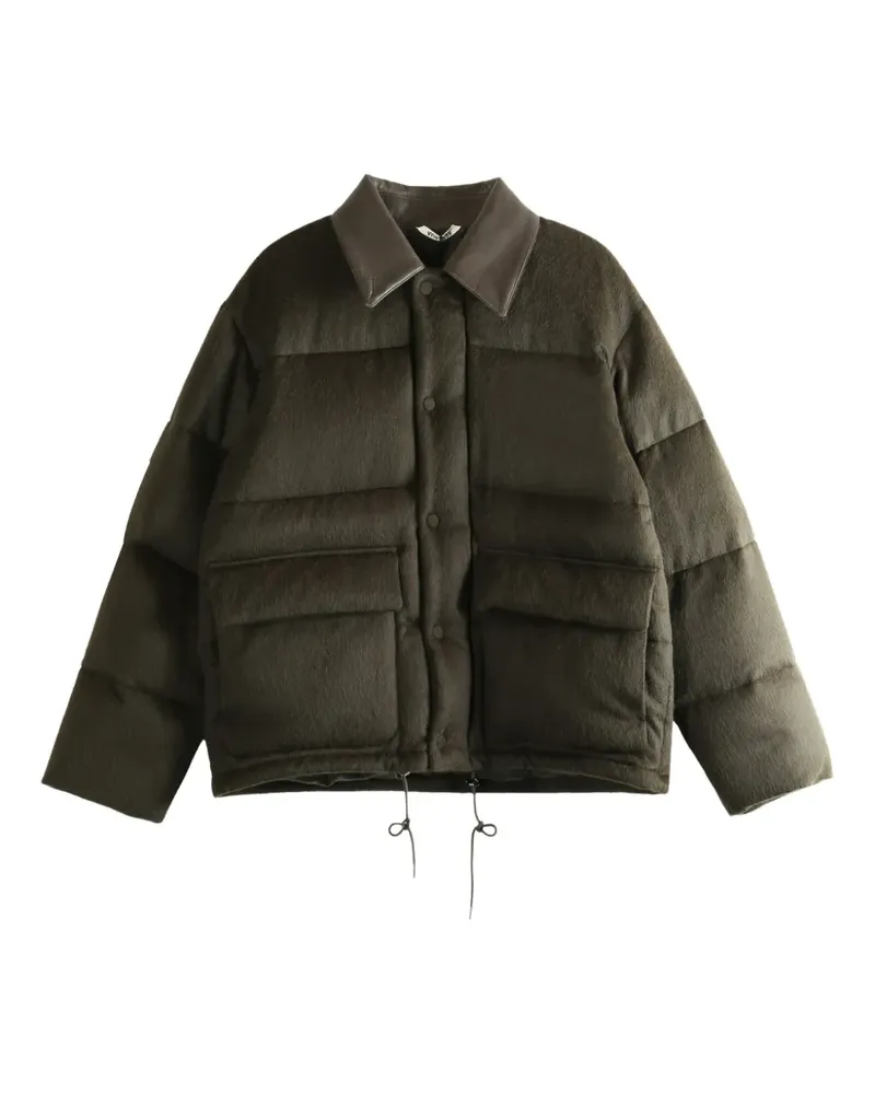 AURALEE padded flap-pocket jacket - Braun Braun