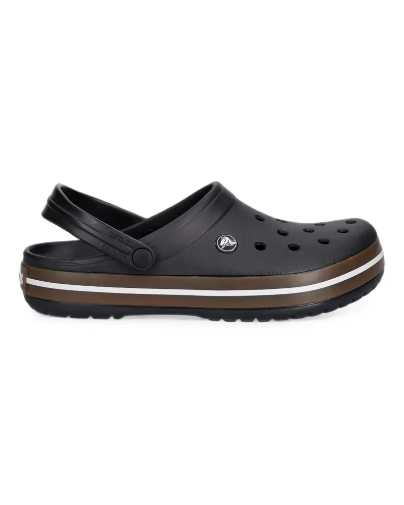 Crocs Crocband Clogs mit perforiertem Logo-Patch - Schwarz Schwarz
