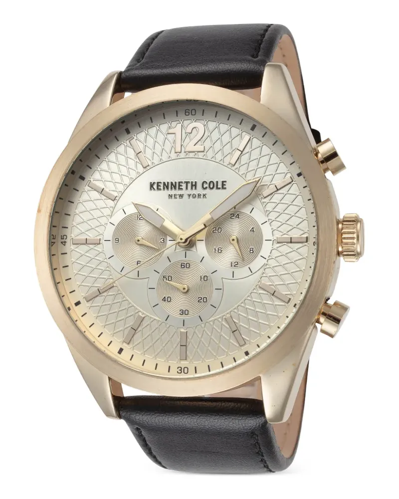 Kenneth Cole Round Face Armbanduhr 48mm - Gold Gold
