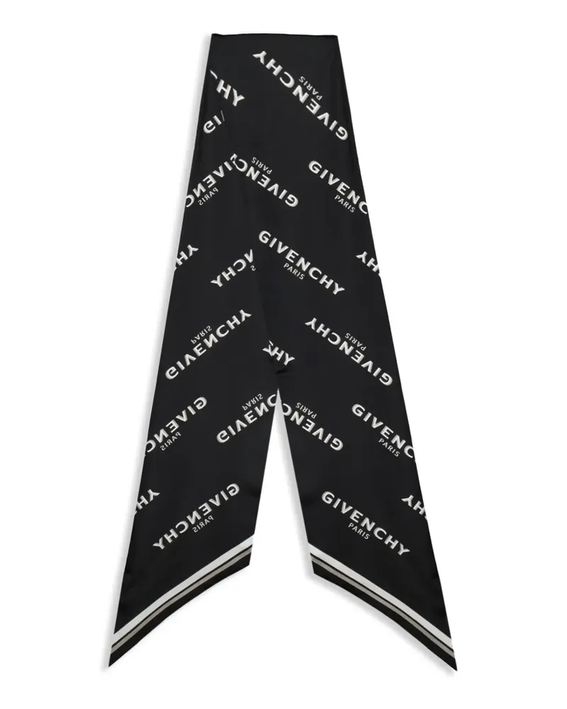 Givenchy Maxi Shadow Bandeau-Schal mit Logo - Schwarz Schwarz