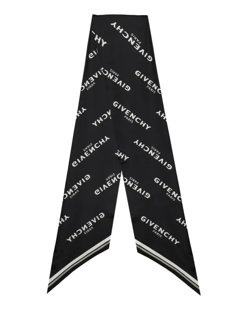 Givenchy maxi Shadow logo-print bandeau scarf - Schwarz Schwarz