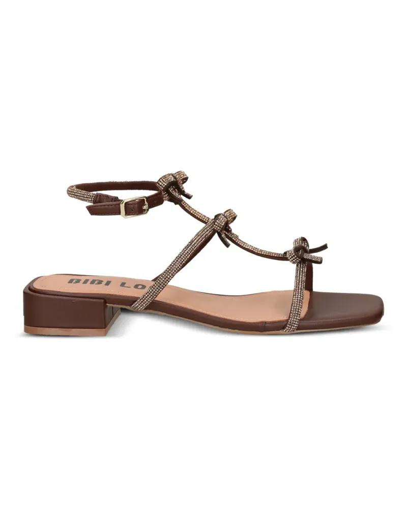 Bibi Lou Poline Sandalen mit Kristallen - Braun Braun