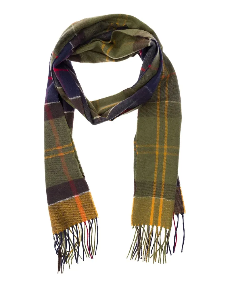 Barbour Schal mit Schottenkaromuster - Grün Grün