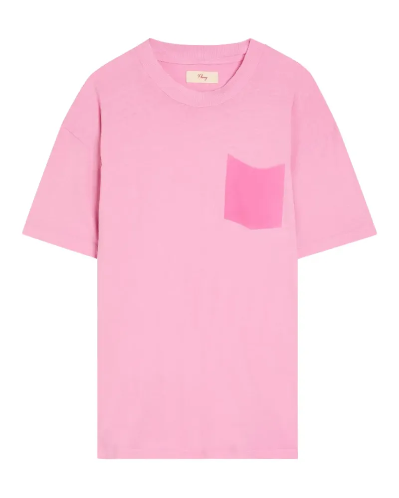 CHERRY LA Cherry Country T-Shirt mit aufgesetzter Tasche - Rosa Rosa