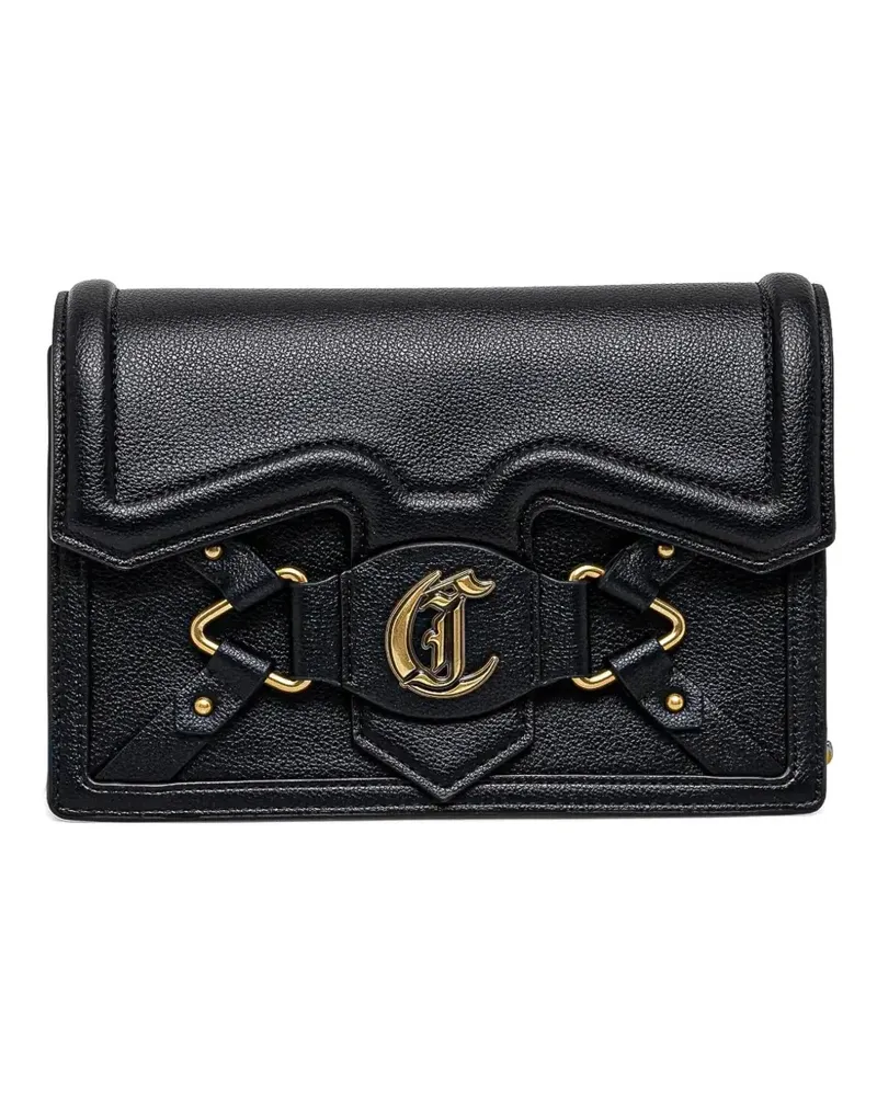 Just Cavalli Umhängetasche mit Logo-Schild - Schwarz Schwarz