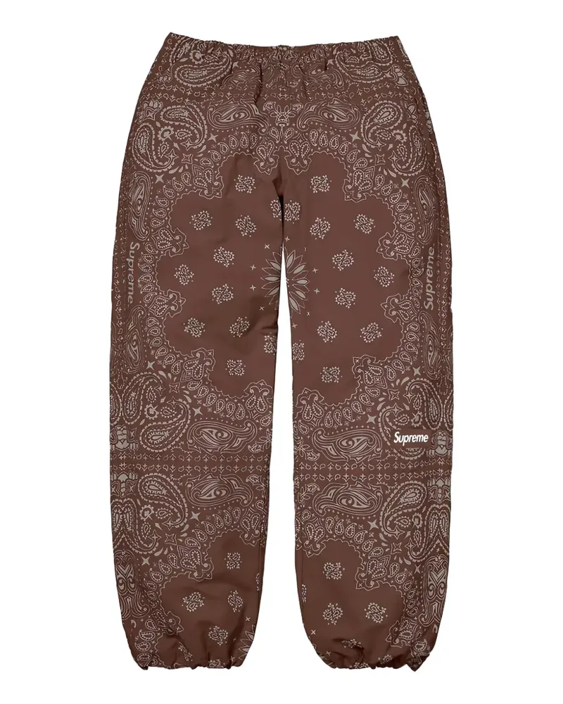 Supreme Being Jogginghose mit Bandana-Print - Braun Braun