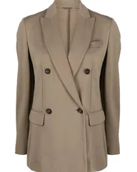 Brunello Cucinelli Doppelreihiger Blazer Braun