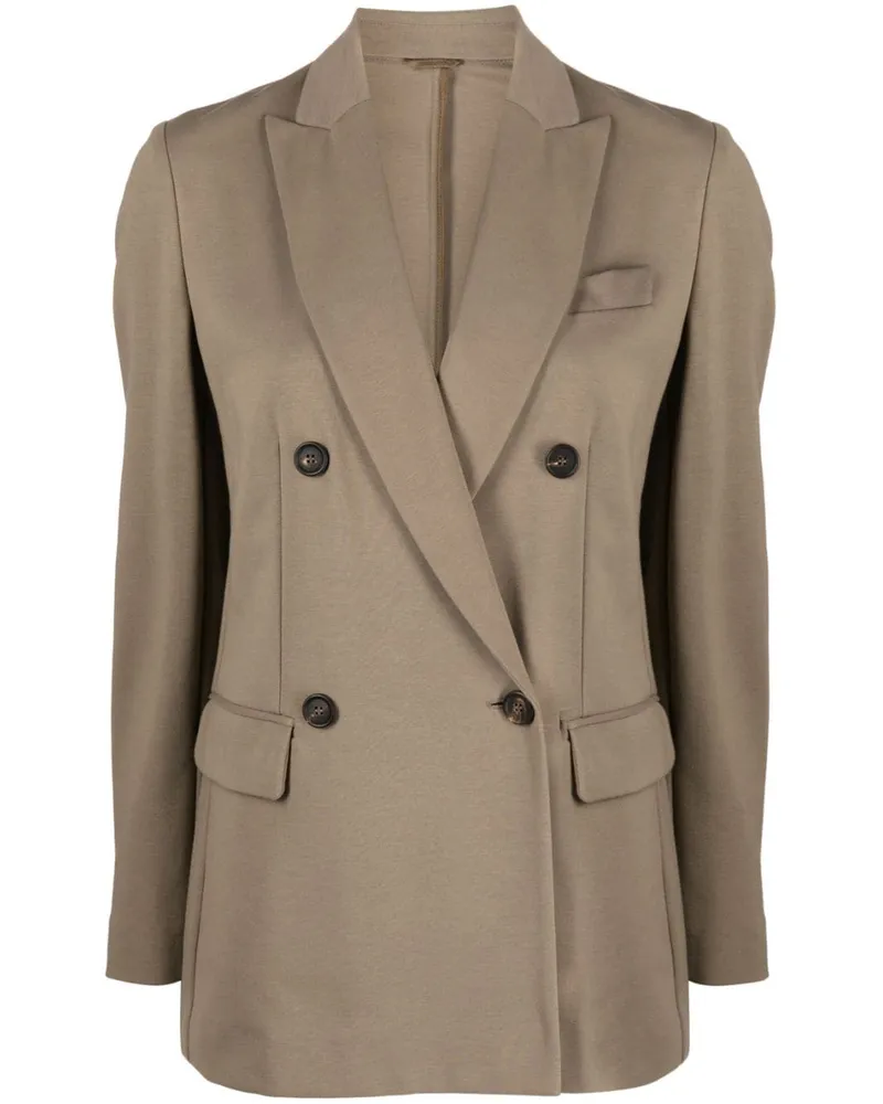 Brunello Cucinelli Doppelreihiger Blazer - Braun Braun
