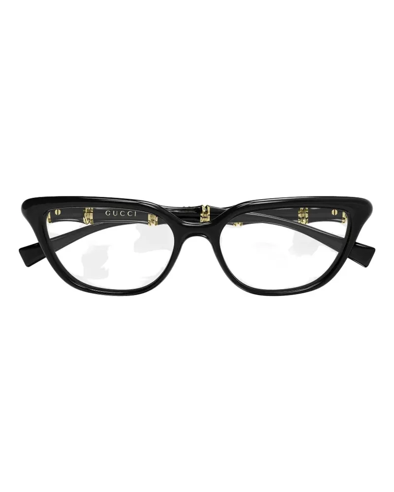 Gucci cat-eye-frame glasses - Schwarz Schwarz